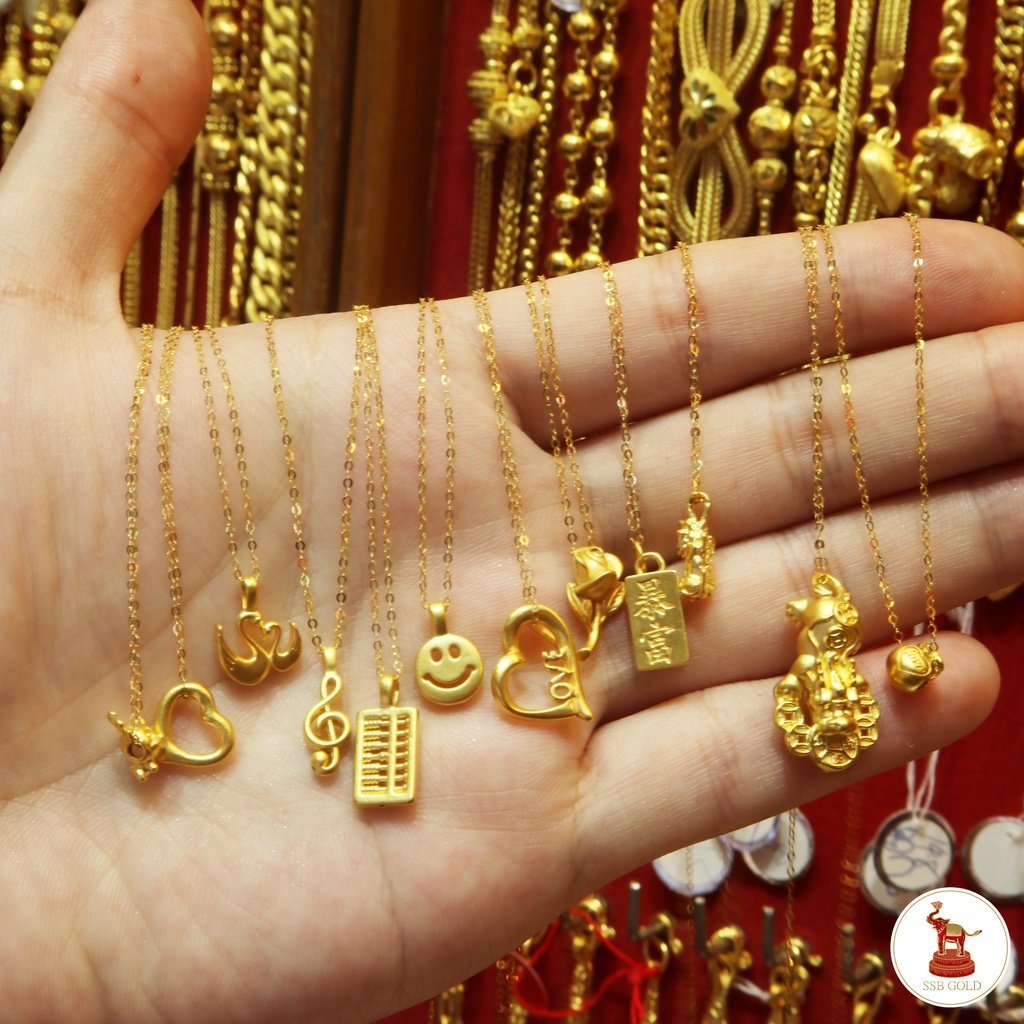 จี้ทองคำ 99.99% Aureus สำหรับคล้องสร้อยคอ